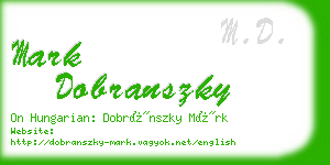 mark dobranszky business card